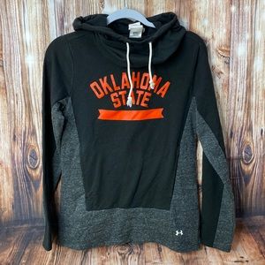 Under Armour Black and Gray Oklahoma State Hoodie